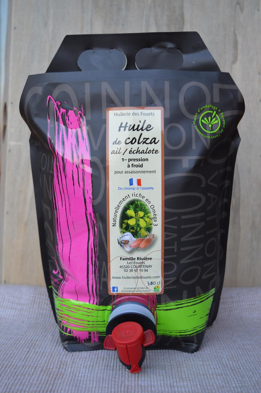 Huile ail echalote vierge premiere pression froid 3l huilerie des fouets copy