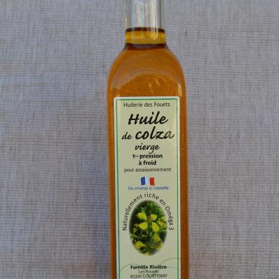 Huile colza vierge premiere pression froid 50cl huilerie des fouets copy 