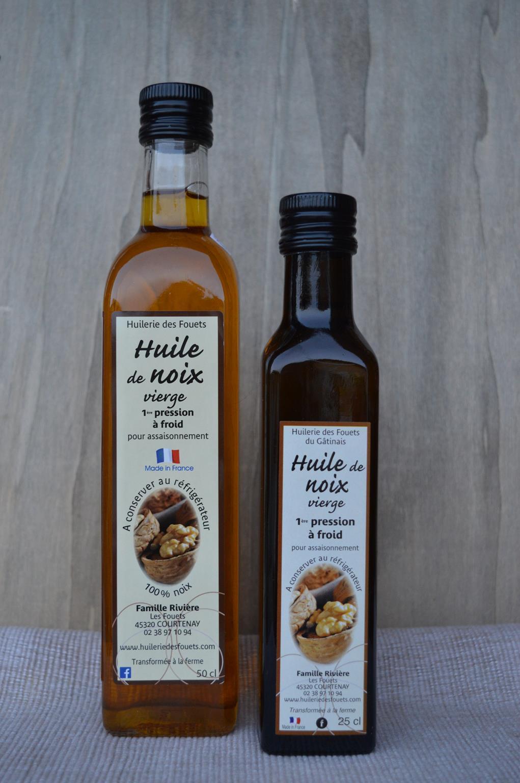 Huile noix vierge premiere pression froid 25cl 50cl huilerie des fouets copy