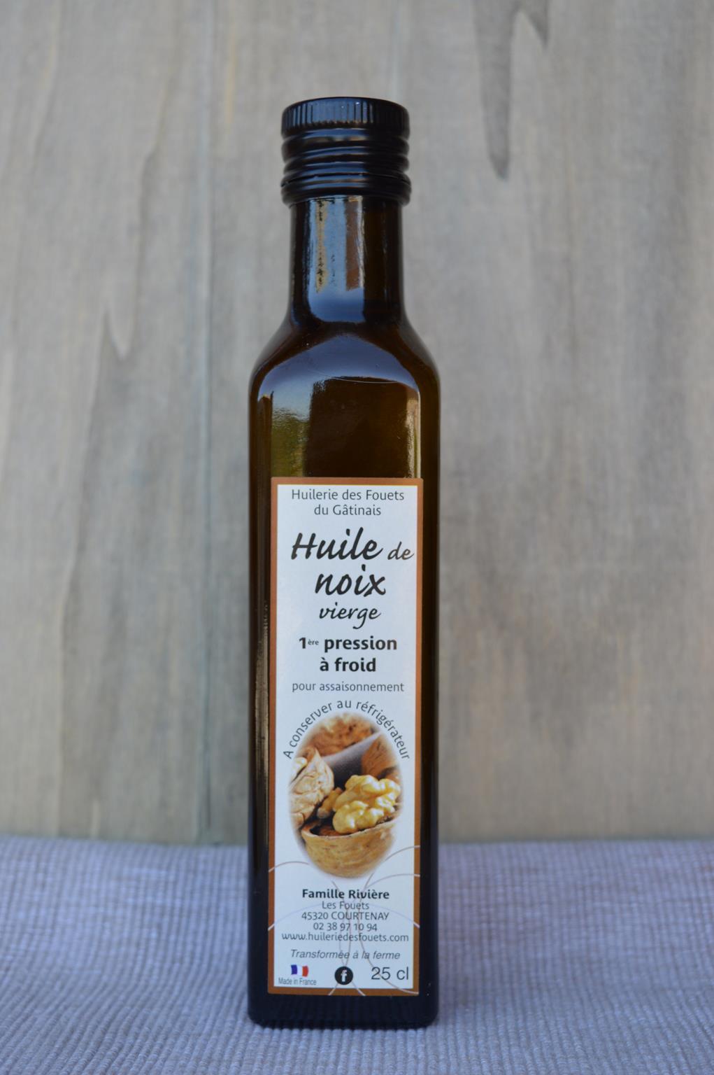 Huile noix vierge premiere pression froid 25cl huilerie des fouets copy