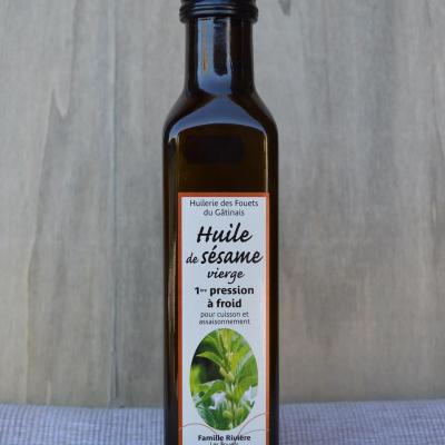 Huile sesame vierge premiere pression froid 25cl huilerie des fouets copy 